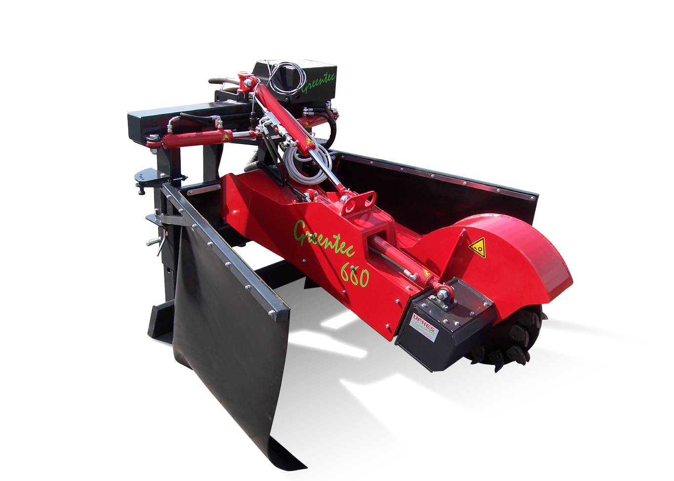 Rogneuse sur prise de force - Greentec Piranha 6