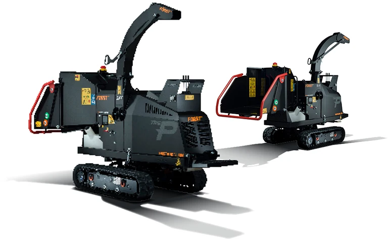 Broyeur de végétaux thermique sur chenilles Först TR6P