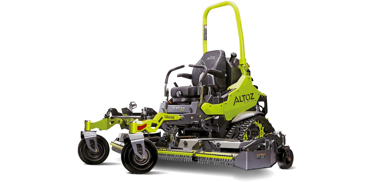 Altoz TFX766i est une tondeuse zero-turn sur chenilles
